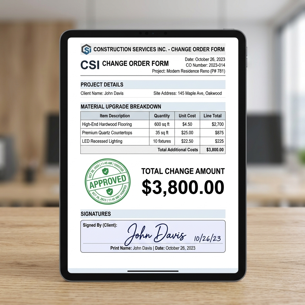 Digital Change Orders